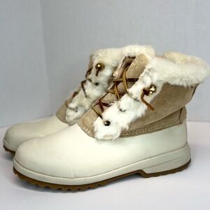 Sperry Womens Maritime Repel Suede Waterproof Side Zip Boots 84000 Sz 9.5M Nice!